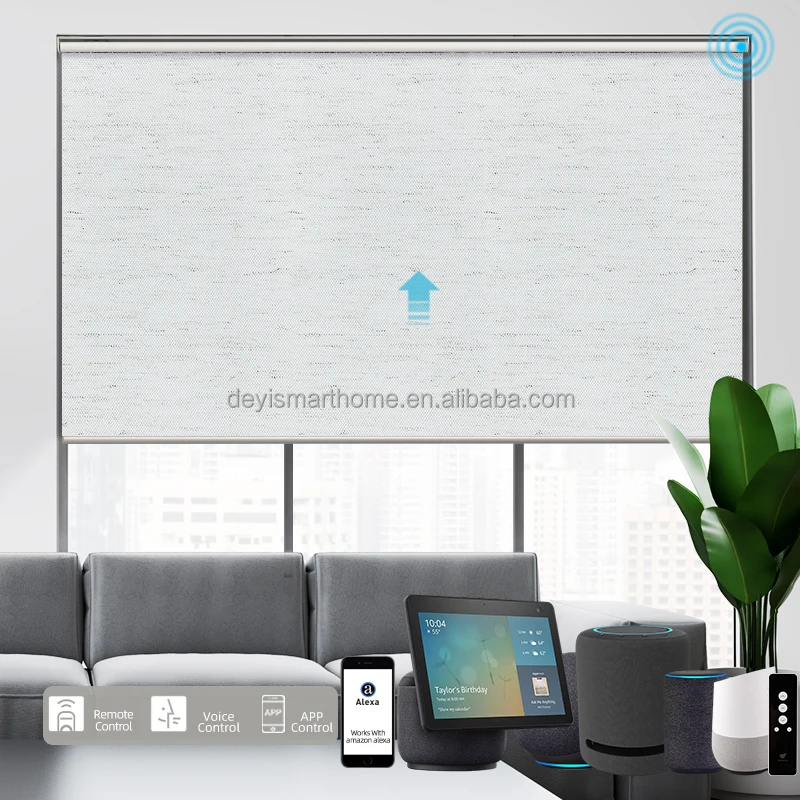 

Deyi Smart Home motorized roller blinds uk Alexa shade system, Customized color