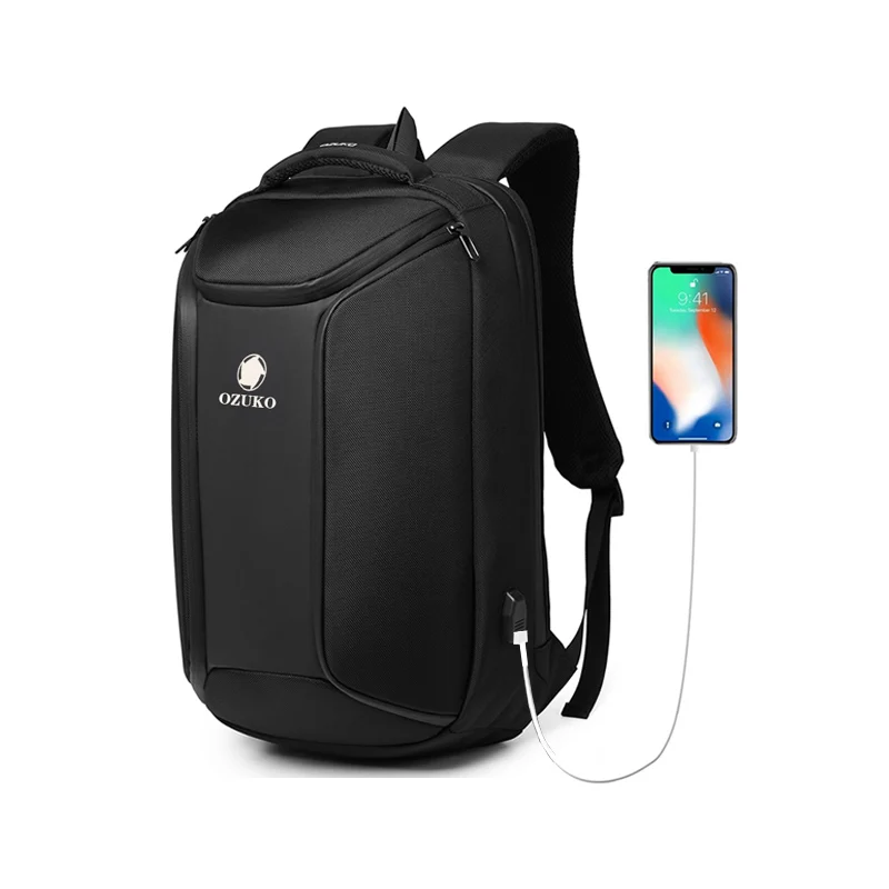 

Ozuko 2020 Top Waterproof Business Travel Backpack Man Anti Theft Durable Laptops Backpacks Usb Multifunction Laptop Bag, Black/grey/blue tactical backpack