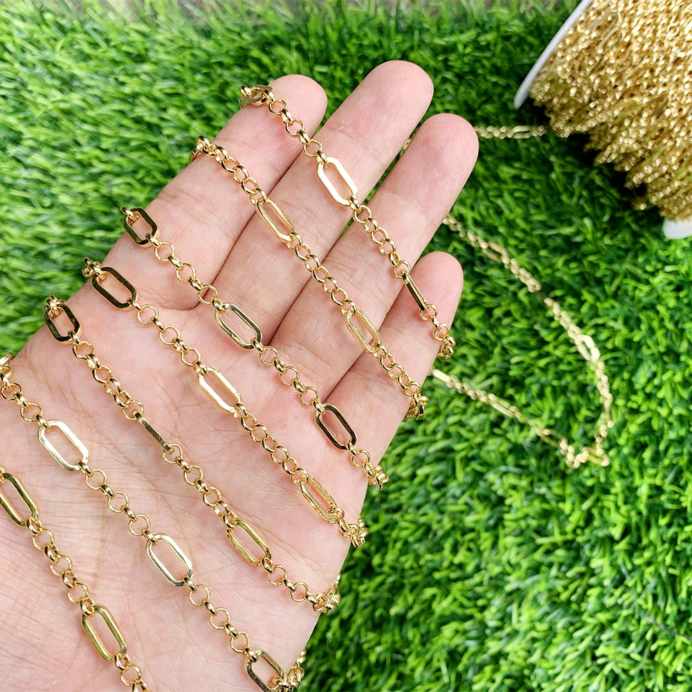 

Jewelry Accessories Support Wholesale Supply Copper Gold Plated Fine Chain Slender Link Chains For Necklace/Bracelet Making