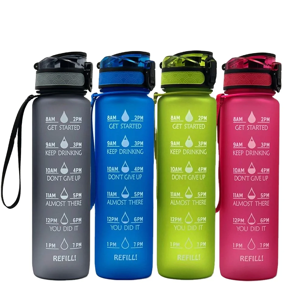 

Motivational water bottle with time marker custom sports water bottle with time marker, Customized color