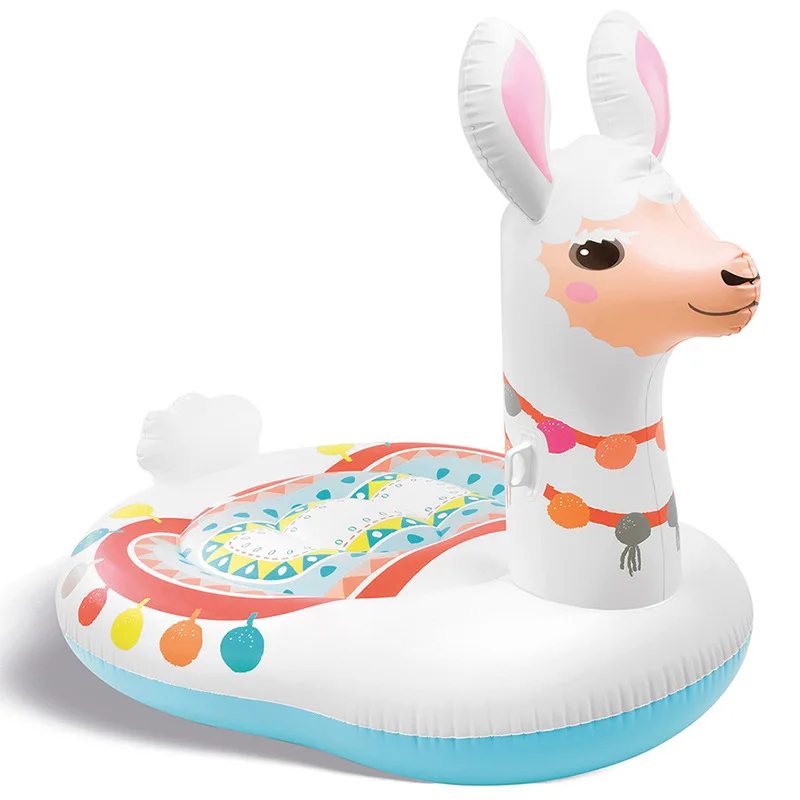 

Original Intex Pool Floats 57564 CUTE LLAMA RIDE-ON Inflatable Pool Float