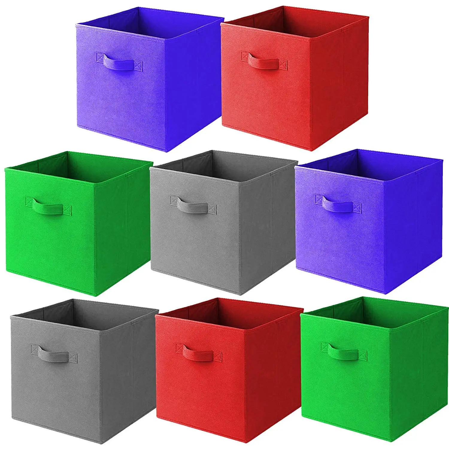 

Hot Sale Collapsible Foldable Fabric Cloth Storage Cube With Handles, Customized color