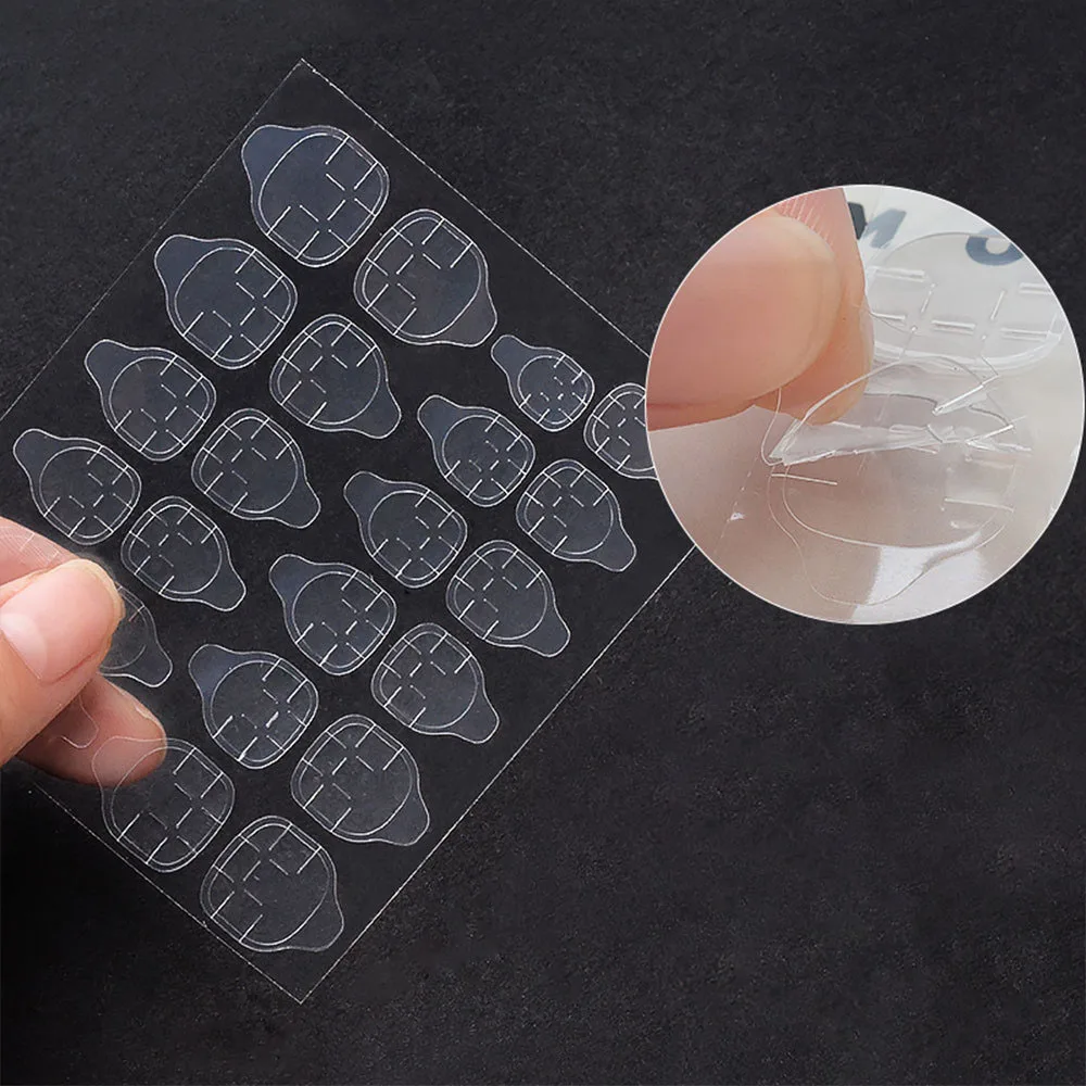 

Transparent False Nail Tips Glue Sticker Waterproof Breathable Jelly Double Sided Adhesive Tabs Nail Glue Sticker