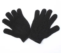 

customized wholesale black nylon exfoliating cleaning scrubber glove
