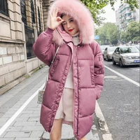 

2019 New style long sleeve lady faux fur coat for winter