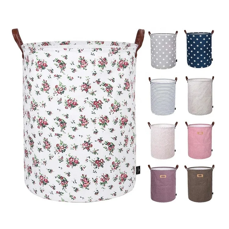 

Cestos Brinquedos Para Ropa Dirty Garment Folding Bathroom Bag Storage Hamper Rolling Drawstring Laundry Basket Pink