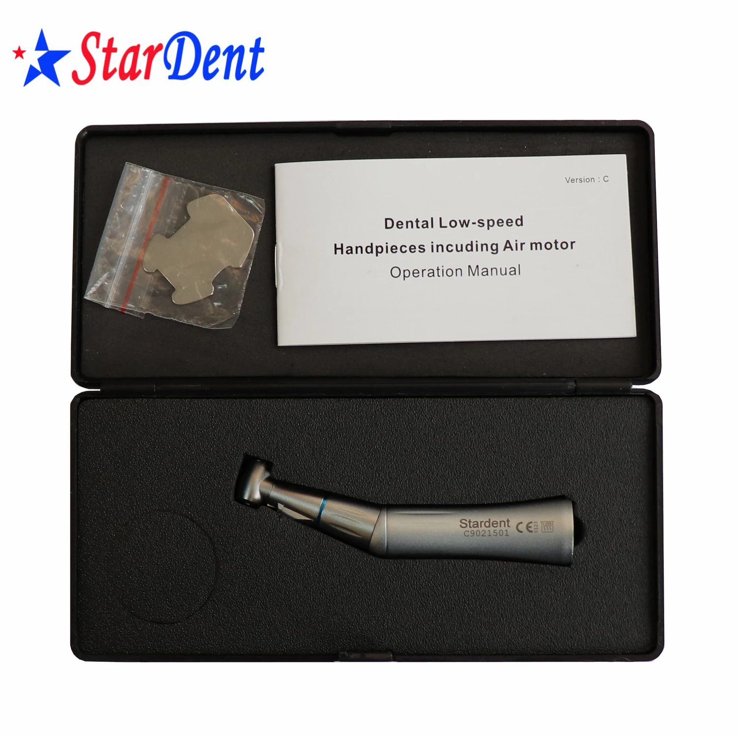 Dental E-TYPE Inner Water Spray Low Speed Contra Angle 1:1 Handpiece EI - Foto 5