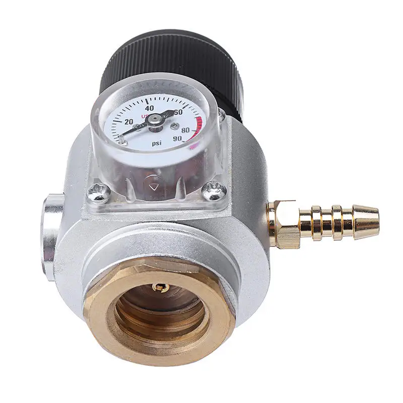 Pro-Series Mini CO2 Regulator for SodaStream T21*4 | 6061 Aluminum Body | 0-90 PSI Keg Charger for Homebrew & Mobile Bar