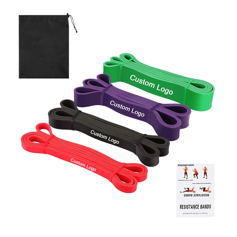 

2021 Agreat Wholesale Best Seller Fitness Equipment Custom Power Resistance Bands, Red, black, purple, green