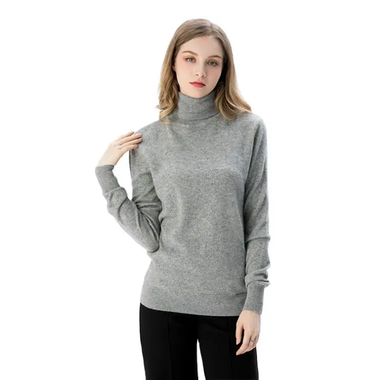 

Factory Custom Superfine Cashmere Merino Wool Women High End Autumn Winter Turtleneck Knit Pullover Sweater, As per customers