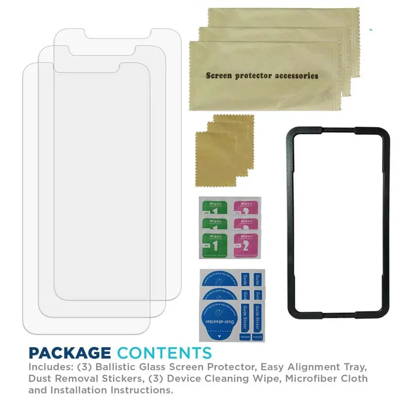 
3 Pack with install tool For iPhone 11 screen protector for iPhone11pro max tempered glass for iphone X Amazon hot sale 