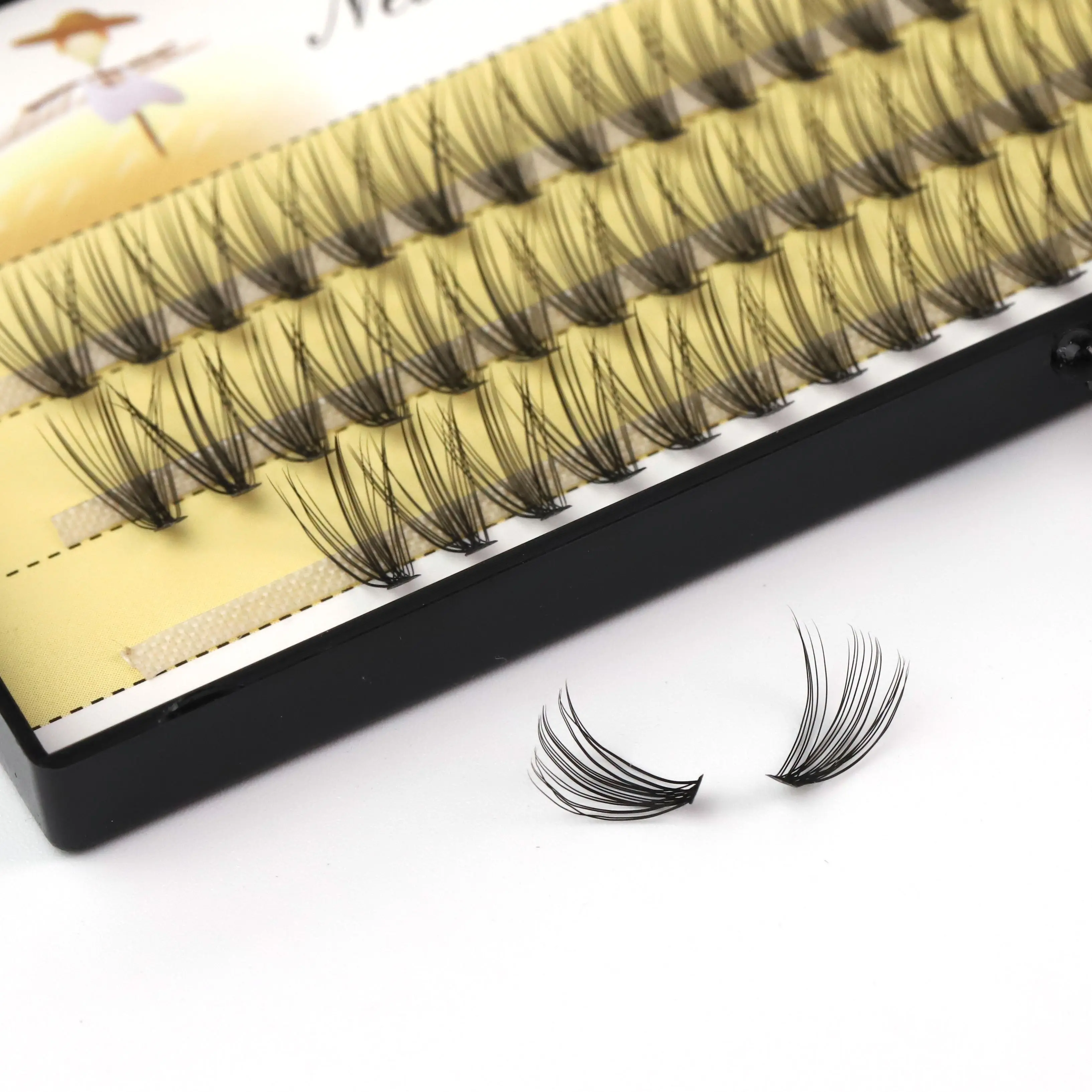 

0.03 0.05 0.07 Mink Eyelash Extension mega volume easy fan, Black, colorful