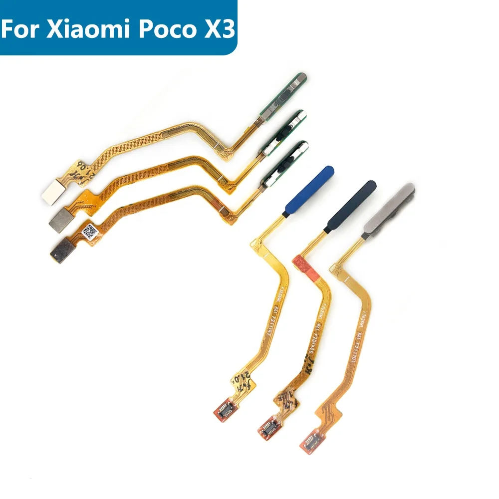 

Home Button Fingerprint Touch ID Sensor Connector Flex Cable Ribbon Parts For Xiaomi Poco X3 NFC
