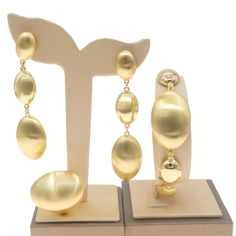 

Yulaili Pop Style Brazilian Gold Cute Jewelry Set Women Latest Design Factory Direct Sales Dubai Necklace Jewelry Sets