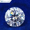Best cutting moissanite super white color round brilliant cut moissanite vs diamond price