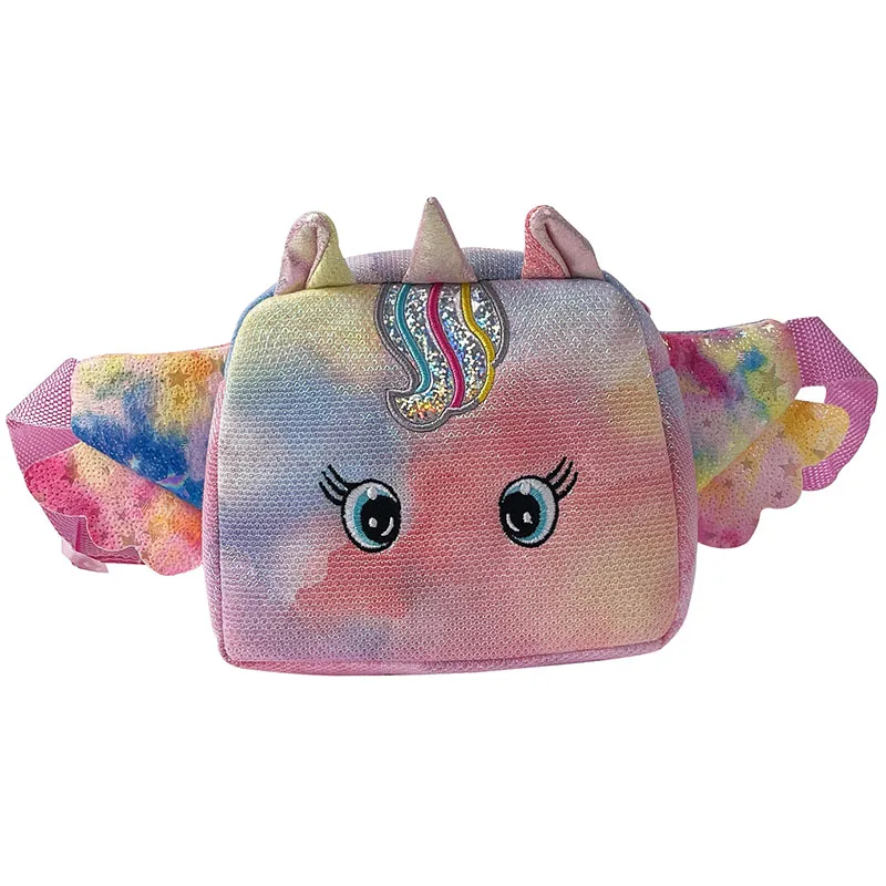 

Christmas bag fashion nylon unicorn small round bag cute cartoon children messenger bag