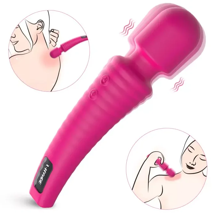 

S-HANDE Rechargeable Personal electric neck massager gun easy to carry Powerful AV wand massage product