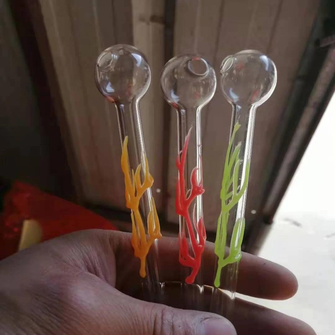 

Transparent colored pivot glass pipe