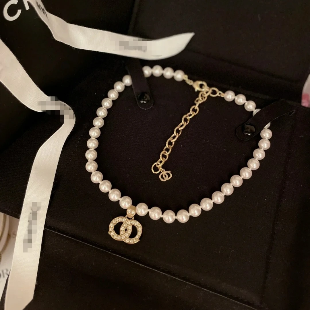 

CHANEE gold-plated stainless steel initial pendant logo luxury personalized famous jewelry necklace, Picture