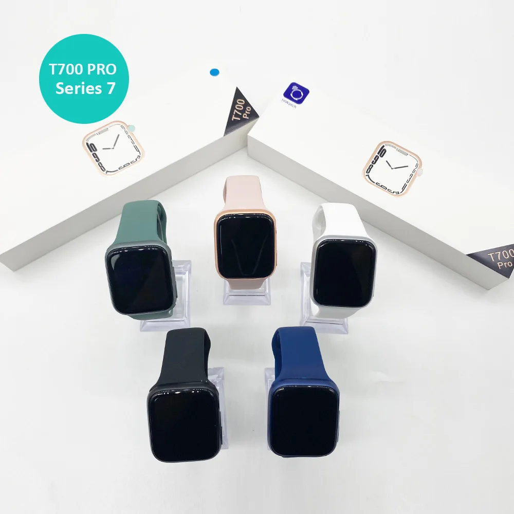 

best smartwatch t700 pro Series 7 Wireless Charge IP67 Waterproof fitness tracker watch Hot Sell on Flipkart Online, Black,white, pink, blue, green