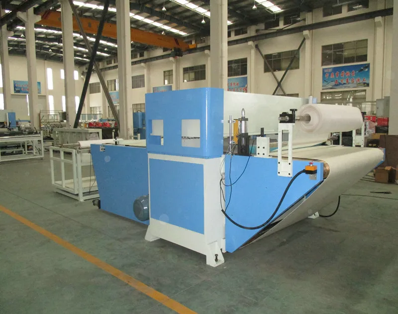 
200T Auto-feeding&continuous cutting by conveyer belt precision four-column hydraulic plane cutting machine 