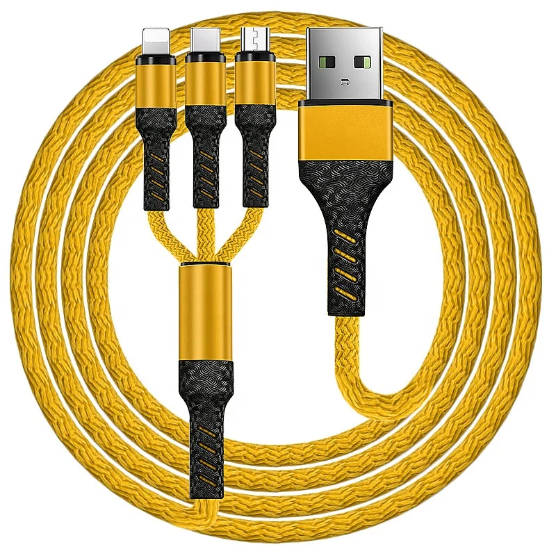 

Multi Functional 3 in 1 Universal Through Technology Usb Cable