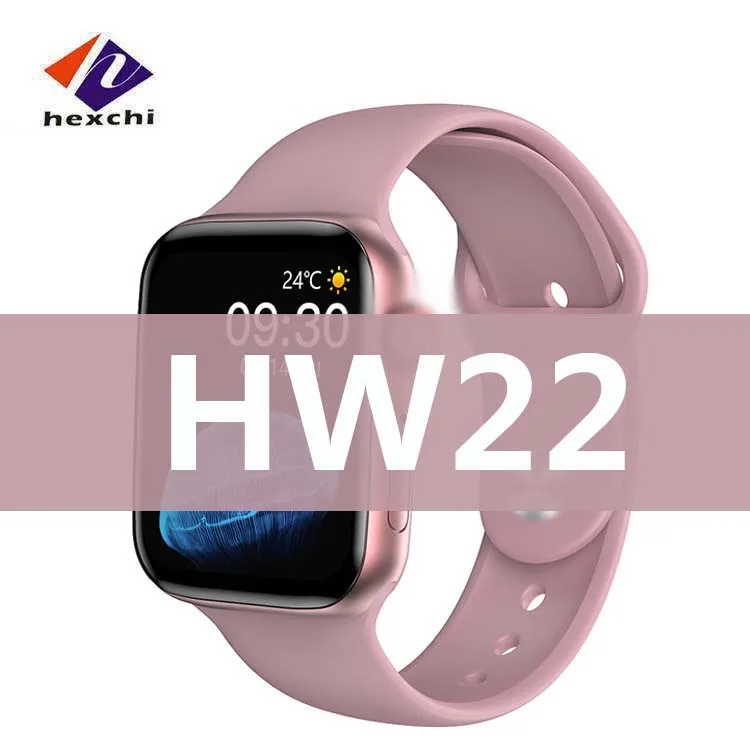 

2021 HW22 reloj smartwatch 1.75inch Screen custom Oxygen Measure Heart Rate Monitor 44mm Smart Watch serie 6 PK 12 W26 AK76