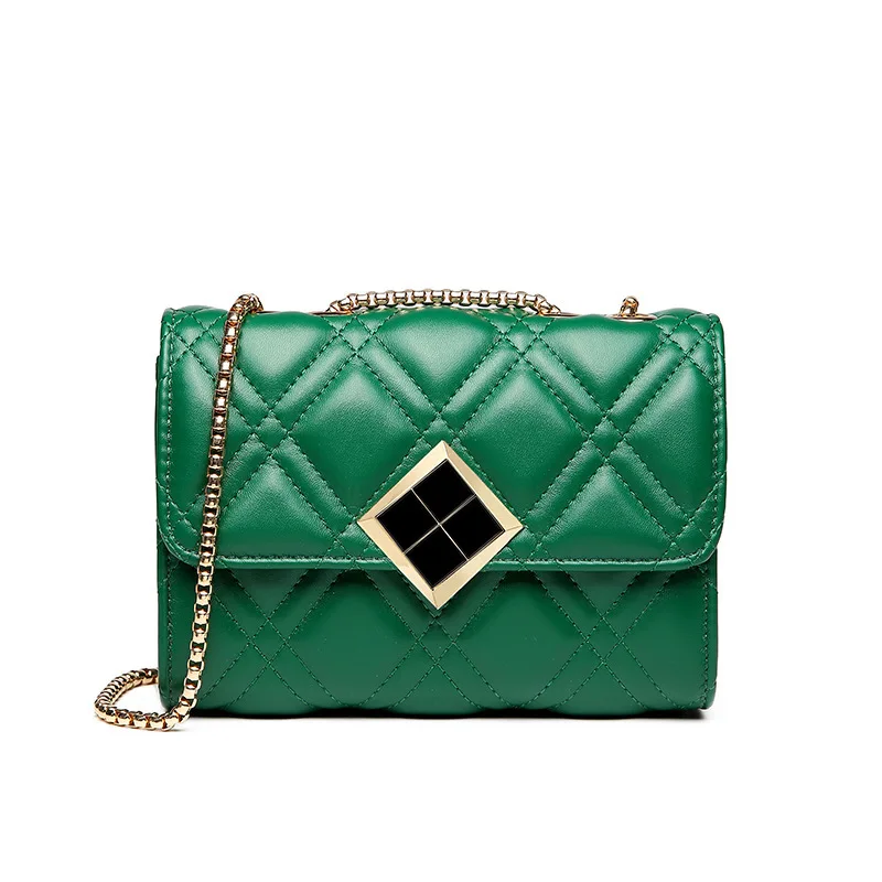 

Lingge chain shoulder bags for women 2022 new arrivals luxury designer crossbody purse ins small square bag and purses, Black,white,green,silver