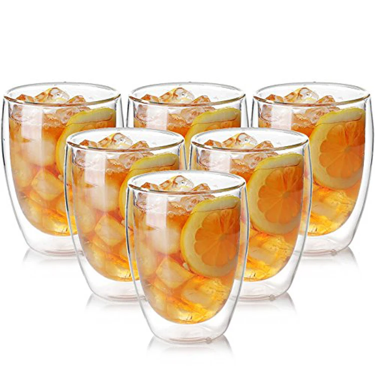 

Cheap Durable Borosilicate Heat Resistant Coffee Tea Wine Beer Crystal Double Wall Whiskey Drinking Glasses Cup Mug Tumbler