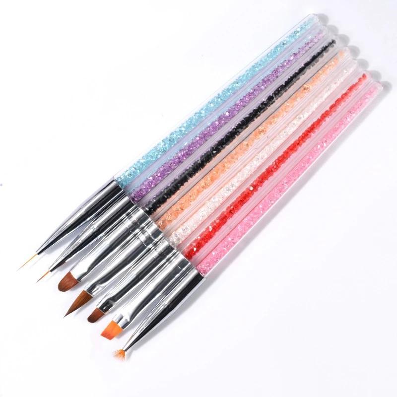 

7PCS Nail Art Liner Painting Brush for Nails Drawing Dotting deSign UV Gel Acrylic Manicure accessories NAB011