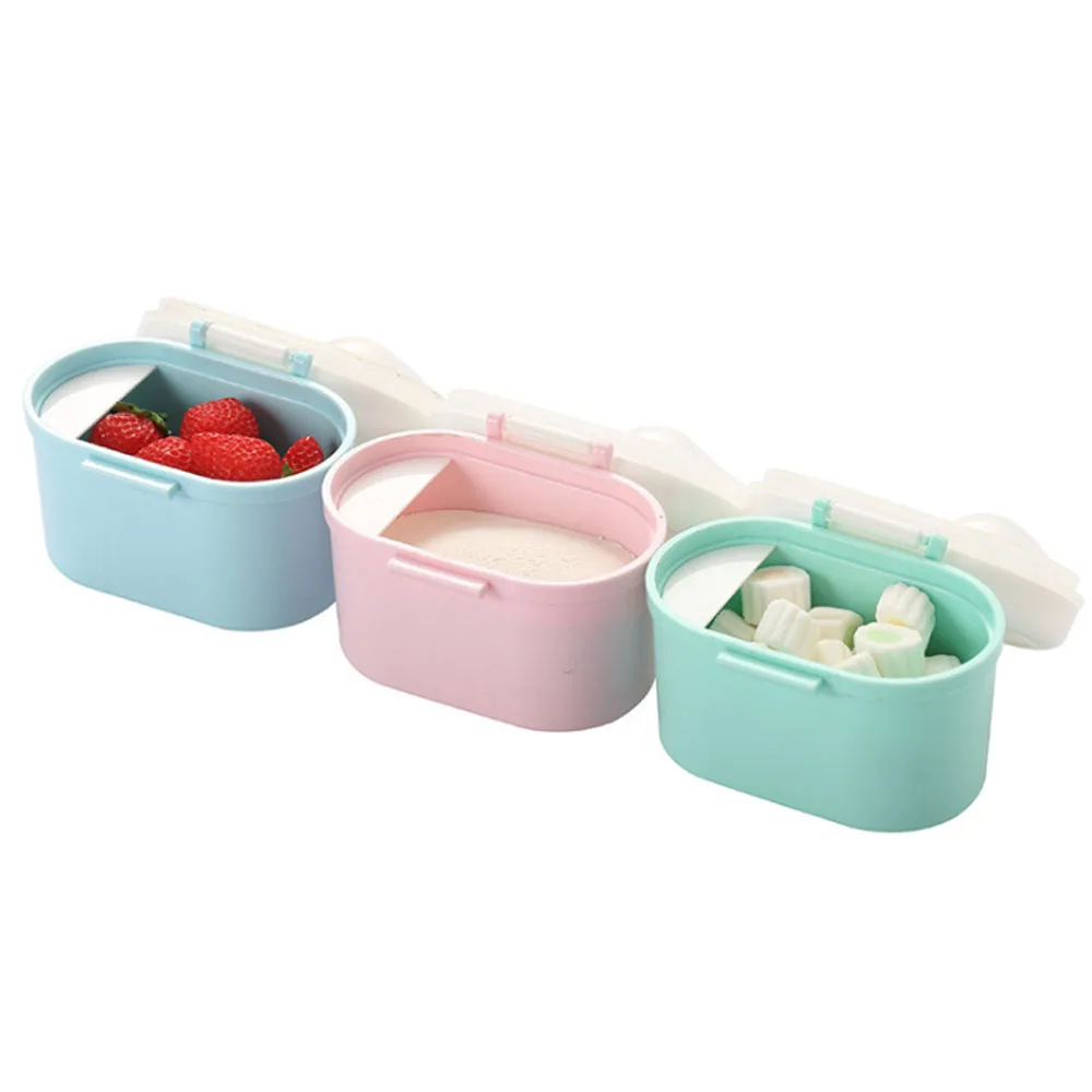 

BPA free Portable Smart Stackable Baby Feeding Travel Milk Powder snacks Sauce Storage Container