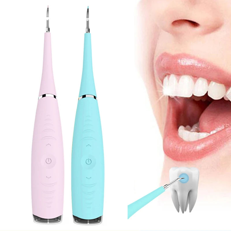 

Portable Electric Ultrasonic Dental Scaler Tooth Calculus Tool Sonic Remover Stains Tartar Plaque Whitening Oral Cleaner Machine