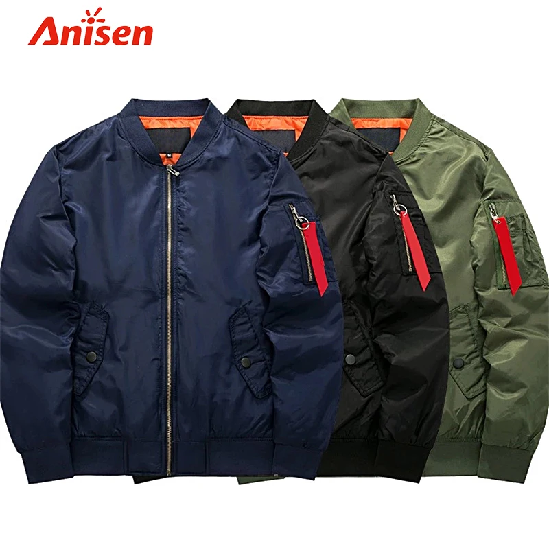 

2021 four seasons custom logo oem nylon quilted lining windproof waterproof men bomber jacket, Customized color