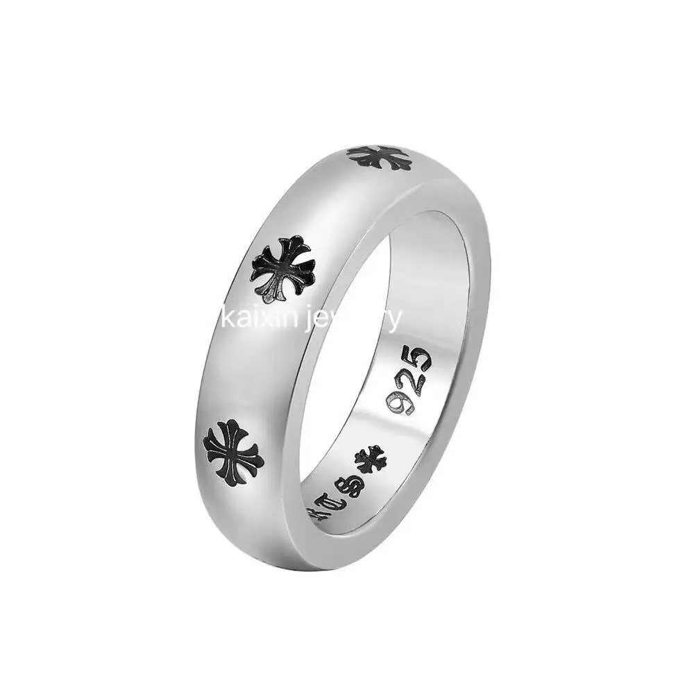 

Trend classic jewelry new simple cross men's stainless steel ring