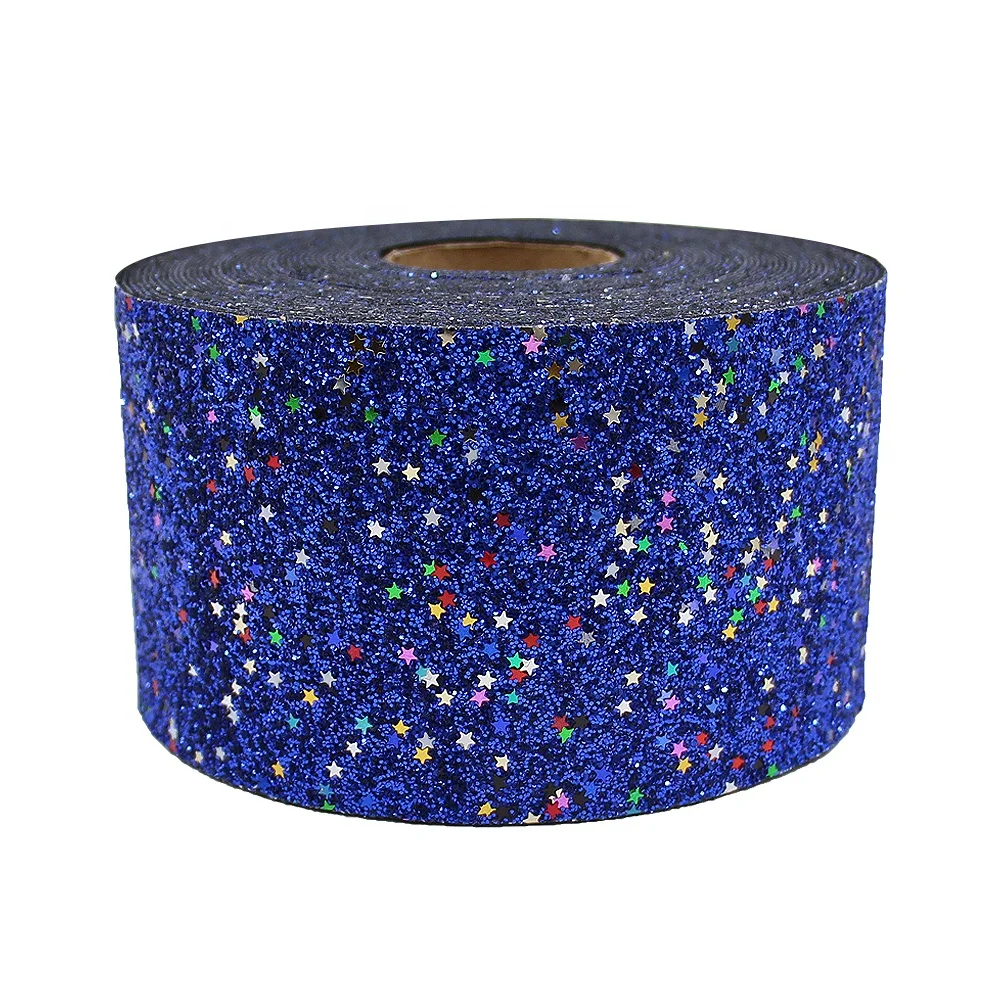 

NEW Design 3"Shiny Sparkle Chunky Glitter Leather Fabric Ribbon DIY Hair Accessories