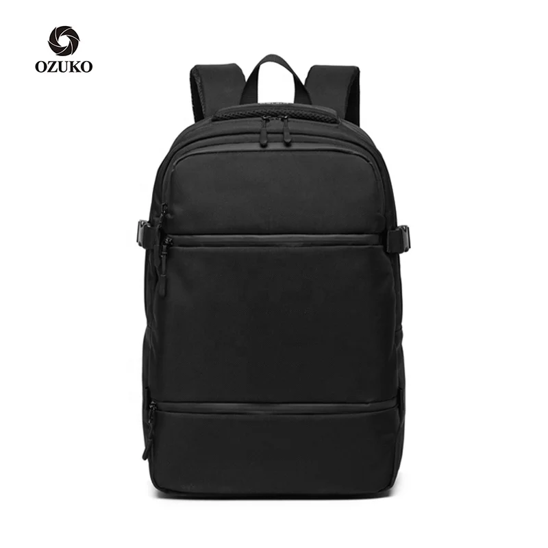 

Ozuko D9211 Stylish Laptop Simple Teenager School Computer Bag Waterproof Lightweight Travel Backpack, Grey,black,blue,camo