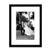 5x7 Picture Frame Wooded With Decorative Art Prints & Hanging Template