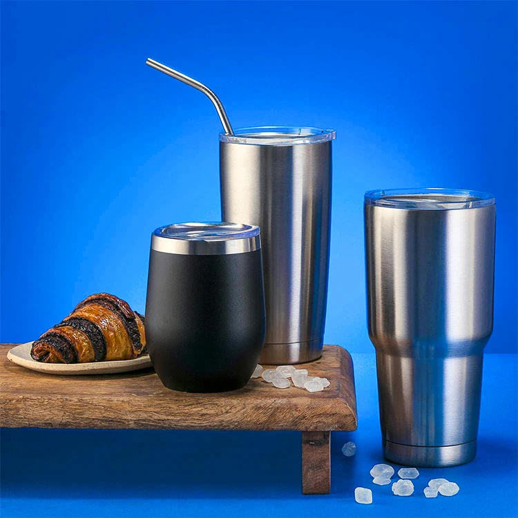 

Promotional with straw stainless steel wholesale tumbler vacuum insulated water bottle tumbler cup with lid and straw in bulk, Can be chooosed