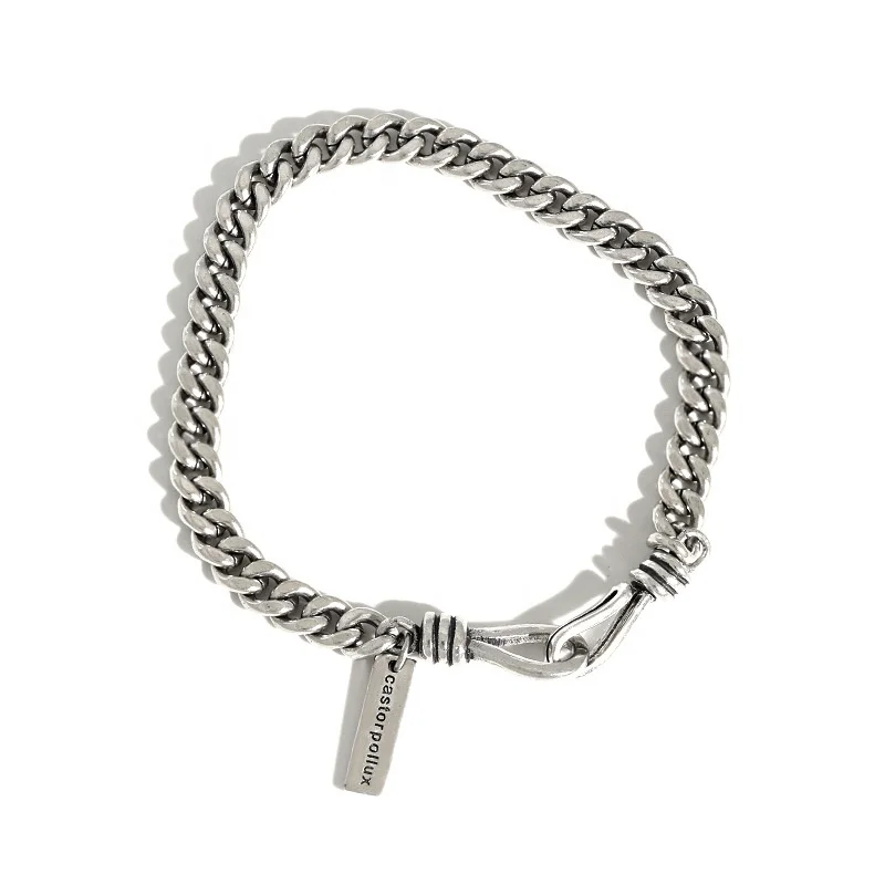 

NewSB8 fashion link bracelet with charm for women 925 sterling silver men or women bracelet