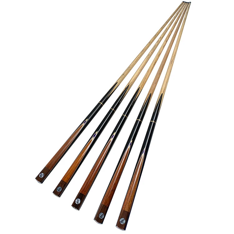 

High quality factory price handmade ash wood billiard pool cues soild 3/4 Joint snooker & billiard cues