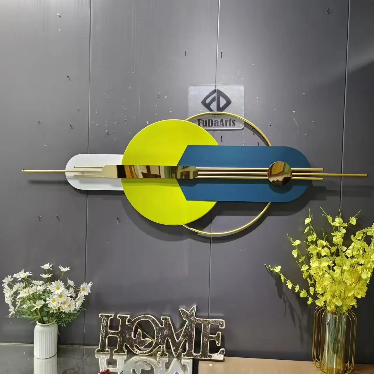 160X58cm Wholesale Dropshipping Products 2023 3d Design Wall Hanging Decoration Metal Flower Art Iron Home Decor  Living Room