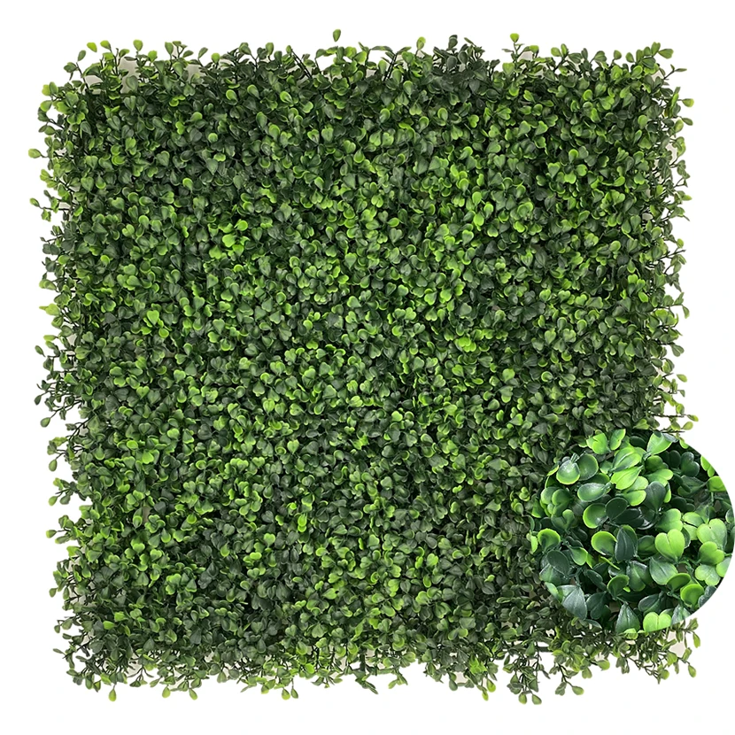 

3D wall panels Customizable artificial boxwood panel for vertical wall artificial boxwood foliage hedge panels boxwood topiary, Green and customized