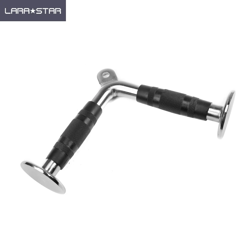 

Home Gym Fitness Equipment Lat Pull Down Bar V Bar Cable Machine Attachment, Silver