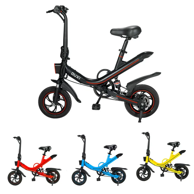 

Europe Warehouse Electric Mini Bike Folding Electric Bicycle, White,black