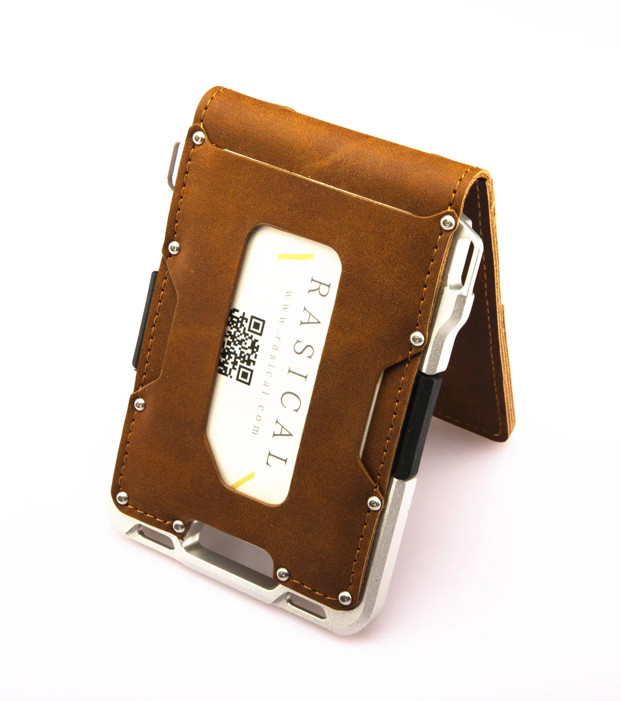 
Hot Selling Popular Custom Metal Aluminum Business Credit Card Holder Wallet Multifunction CNC Machined Wallet for Men & Women 