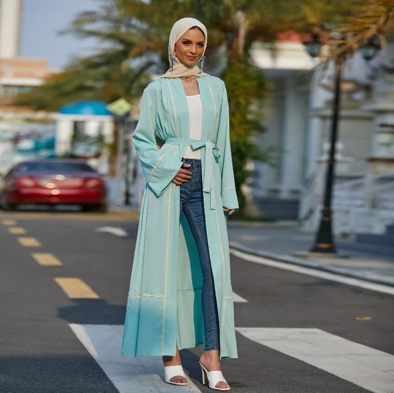

Eid Mubarak Open Abaya Dubai Turkey Muslim Hijab Dress Saudi Arabia Abayas for Women Pakistani Islam Clothing Caftan Marocain