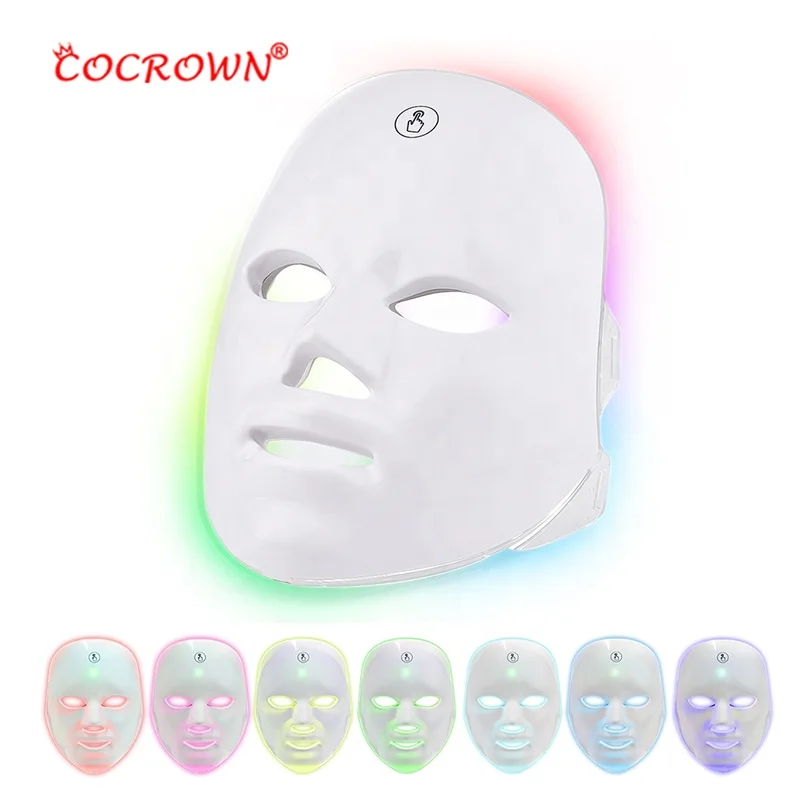 

2022 Pdt Photon Light Facial Skin Tightening Acne Treatment Beauty Therapy led facemask 7 Colors Led Face Mask