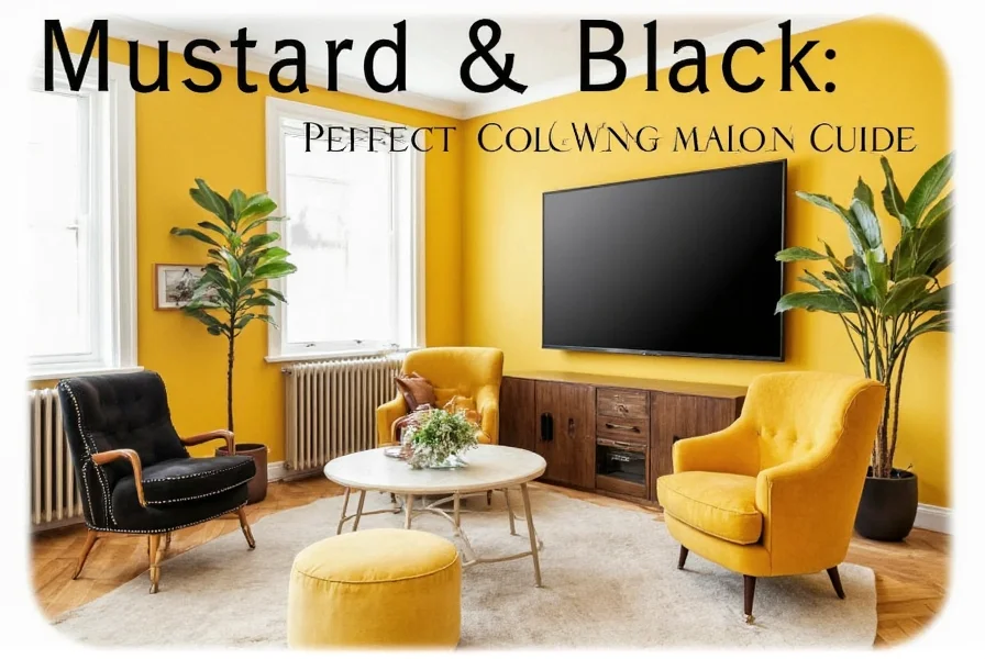 mustard and black