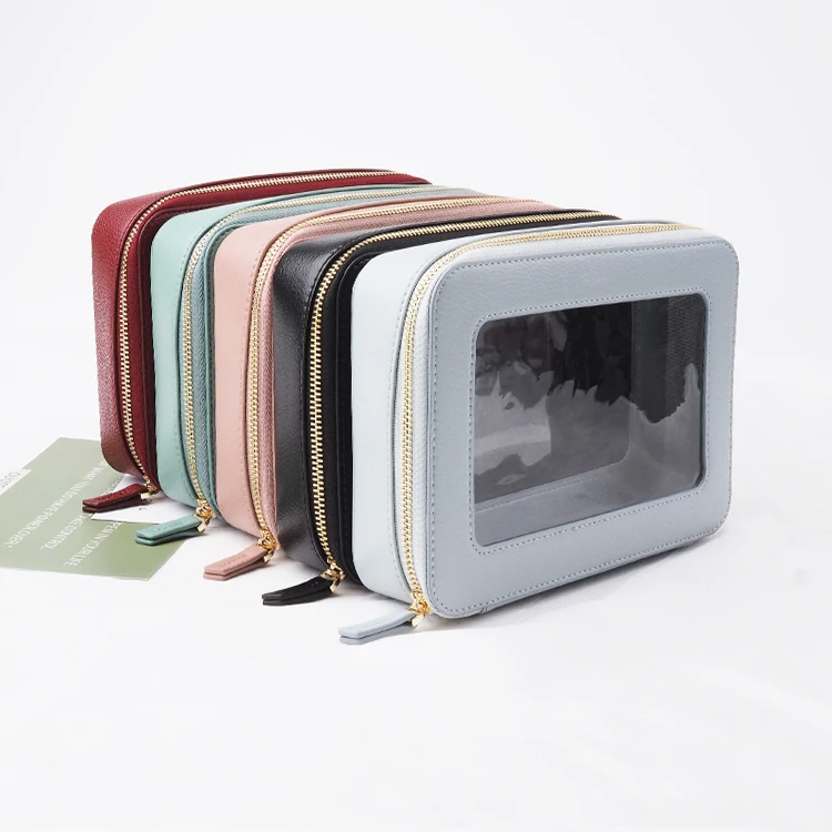 

Promotion Colorful PU Leather Tool Organizer Cosmetic Case Travel Makeup Bag, Customized