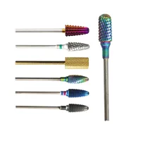 

Rainbow Tungsten Carbide Nail Drill Bits For Professional Nail Drill Bits